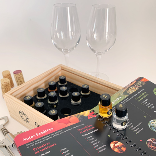 Personnalisation du coffret des Vins Les arômes du Vin