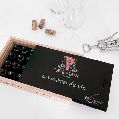 Personnalisation du coffret des Vins Les arômes du Vin